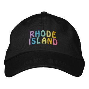 RHODE-INSEL BESTICKTE BASEBALLKAPPE
