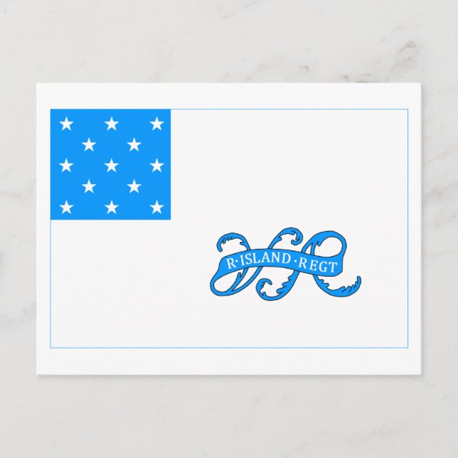 Rhode Island 1st Regiment Postkarte (Vorderseite)