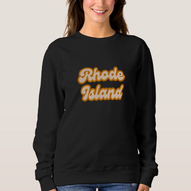 Rhode Island America Staat Retro Sweatshirt (Vorderseite)