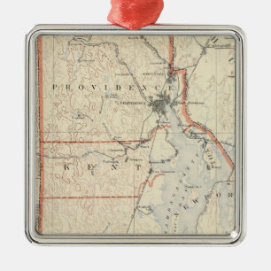 Rhode Island Atlas 2 Ornament Aus Metall