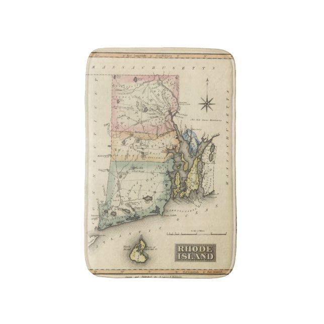 Rhode Island Badematte (Vorderseite Vertikal)