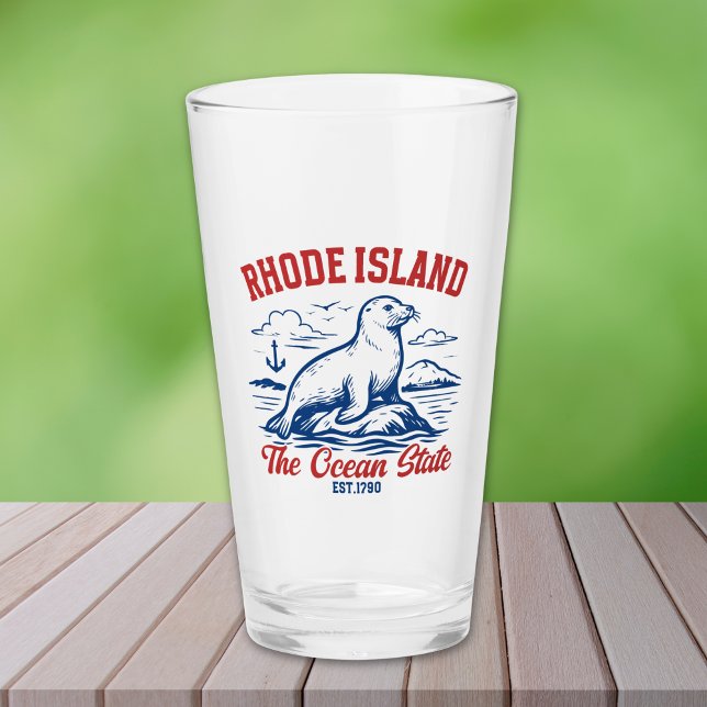Rhode Island Beach Vibes Gift Idea Glas (Von Creator hochgeladen)