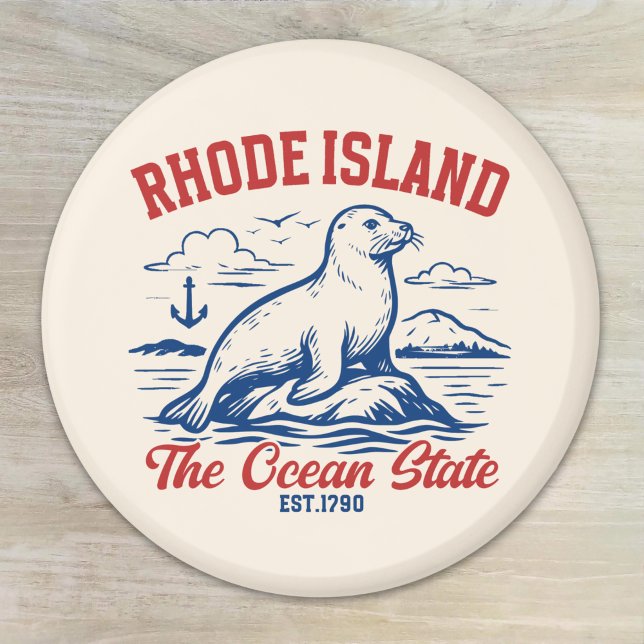 Rhode Island Beach Vibes Gift Idea Magnet (Von Creator hochgeladen)