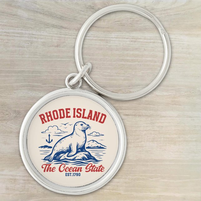 Rhode Island Beach Vibes Gift Idea Schlüsselanhänger (Von Creator hochgeladen)