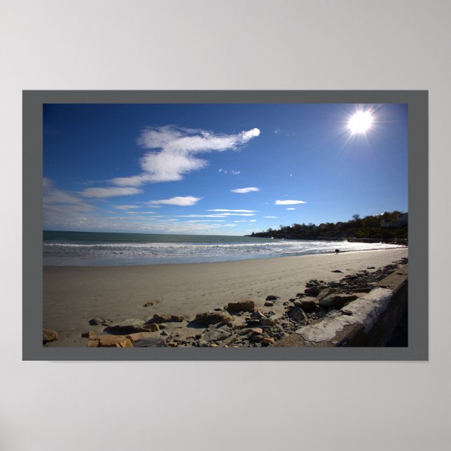 Rhode Island Beach Waterscape Poster (Vorne)