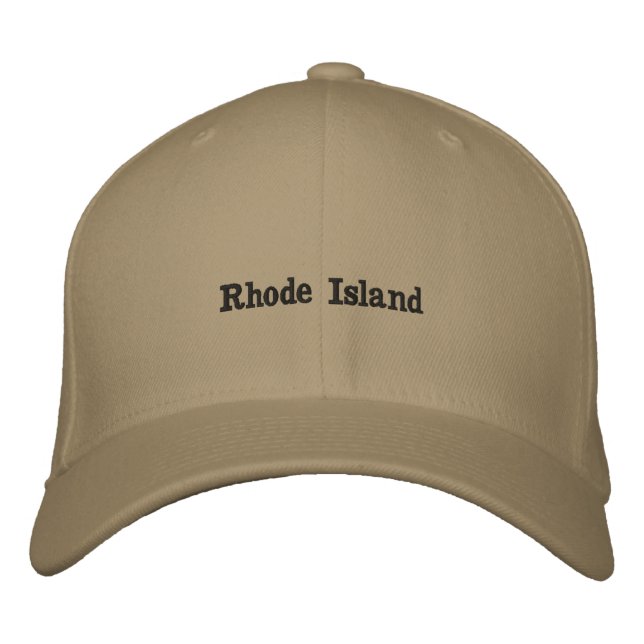 Rhode Island bestickte Mütze Baseballkappe (Vorderseite)