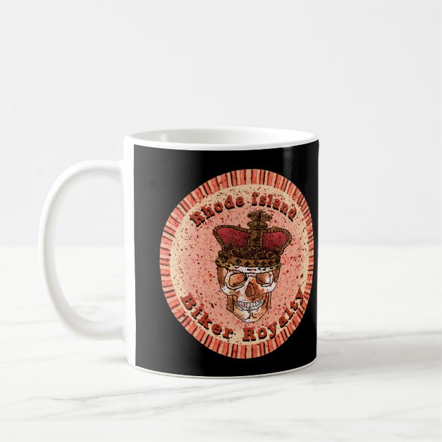 Rhode Island Biker Royalty Tasse (Links)