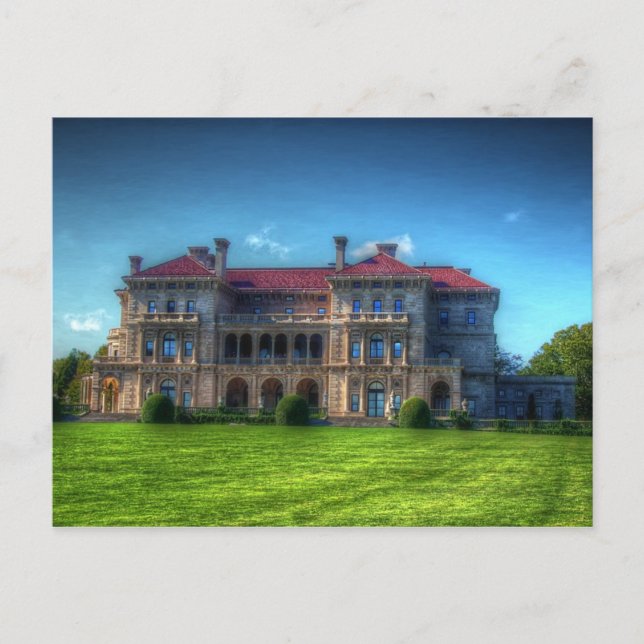 Rhode Island, Bild von Newport Mansion Postkarte (Vorderseite)