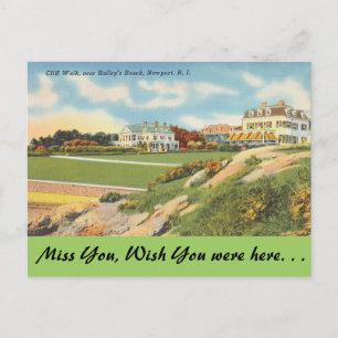 Rhode Island, Cliff Walk, Newport Postkarte