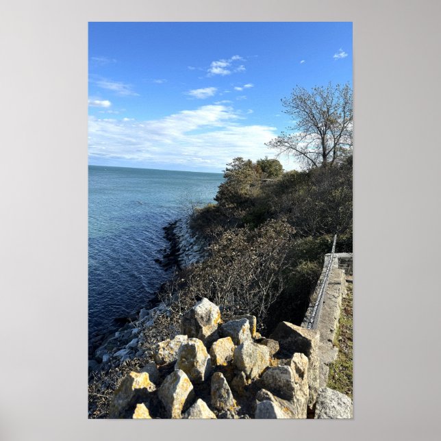 Rhode Island Cliff Walk Poster (Vorne)
