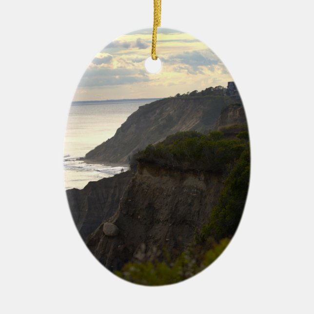Rhode Island Cliffs at Sunset Ornament  (Vorne)