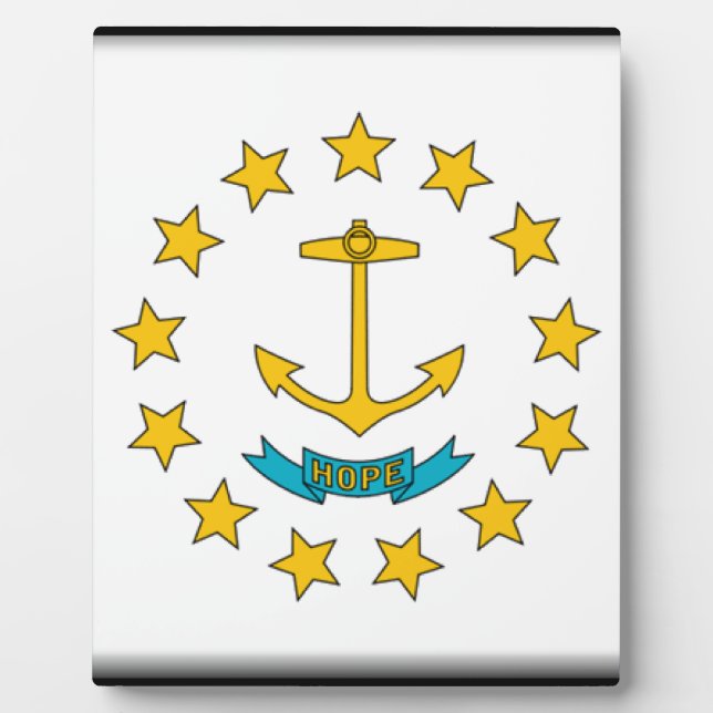 Rhode Island Flag Fotoplatte (Vorderseite)