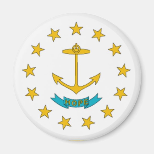 Rhode Island Flag Magnet (Vorne)