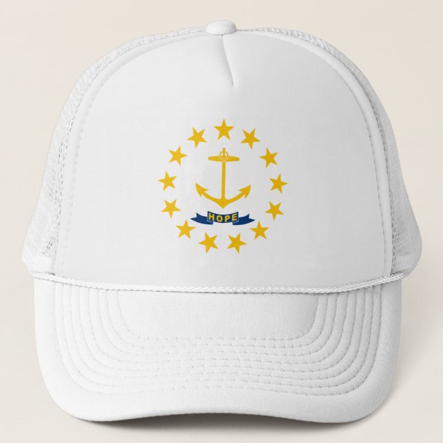 RHODE ISLAND FLAG TRUCKERKAPPE (Vorderseite)
