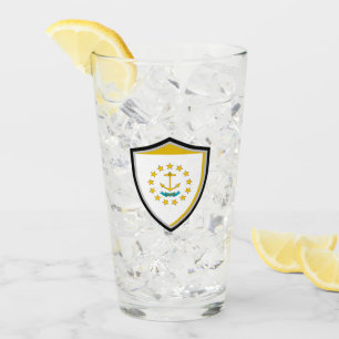 Rhode Island-Flagge Glas