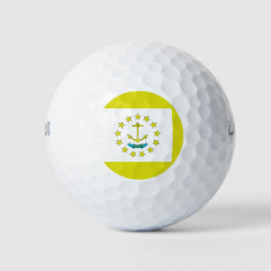 Rhode Island-Flagge Golfball