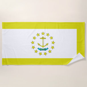 Rhode Island Flagge Strandtuch