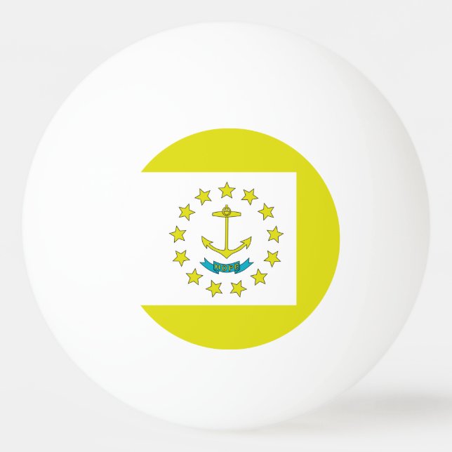 Rhode Island-Flagge Tischtennisball (Vorderseite)