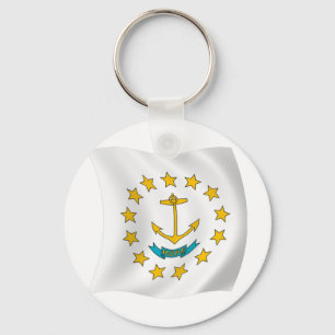 Rhode Island Flaggen-Schlüsselanhänger Schlüsselanhänger