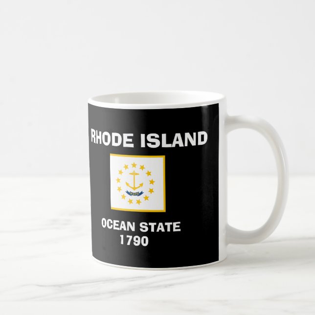 Rhode Island * Flaggen-Tasse Kaffeetasse (Rechts)