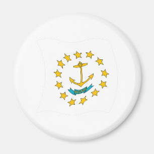Rhode Island Flaggenmagnet Magnet