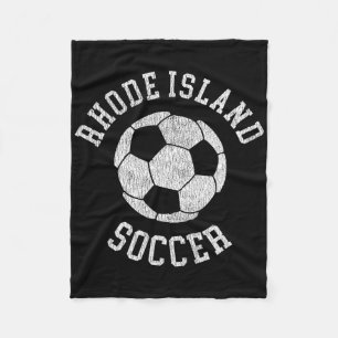 Rhode Island Fußball Retro abgenutzt 90er Jahre Vi Fleecedecke
