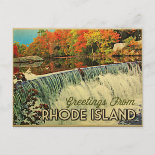 Rhode Island Grüße Postkarte