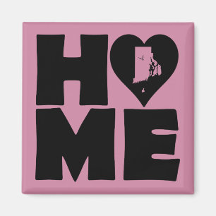 Rhode Island Home Heart State Kühlschrankmagnet Magnet