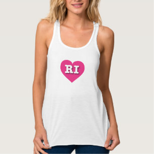 Rhode Island Hot Pink Heart - I Liebe RI Tank Top