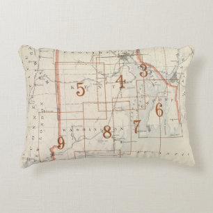 Rhode Island Indexkarte Dekokissen