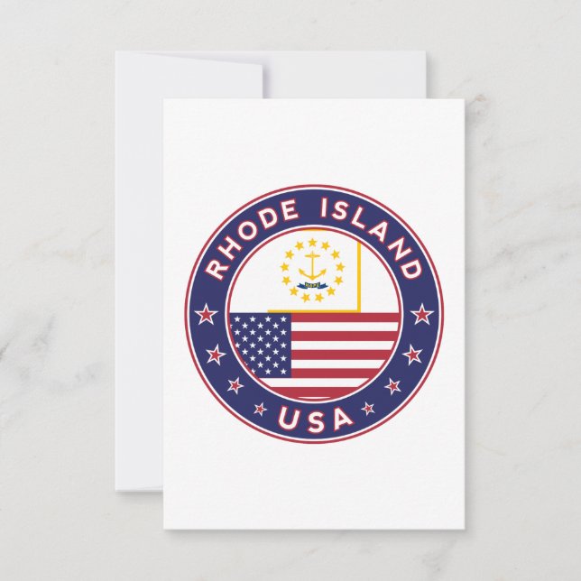 Rhode Island Karte (Vorderseite)