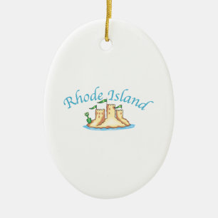 Rhode Island Keramik Ornament