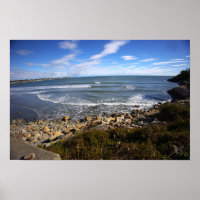 Rhode Island Klippen-Wasserlandschaft Poster