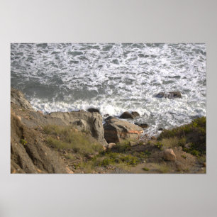 Rhode Island Klippen-Wasserlandschaft Poster