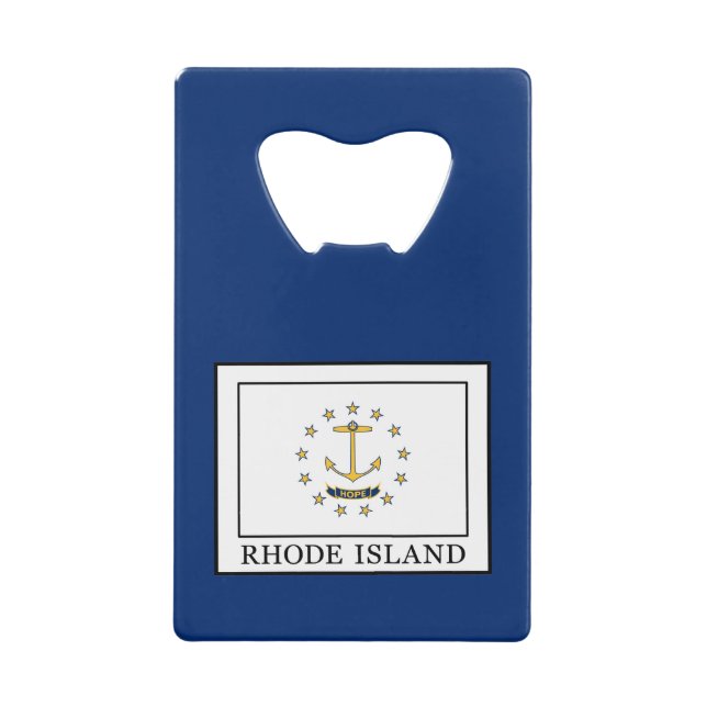 Rhode Island Kreditkarten Flaschenöffner (Vorderseite)