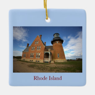 Rhode Island Leuchtturm-Ornament Keramikornament