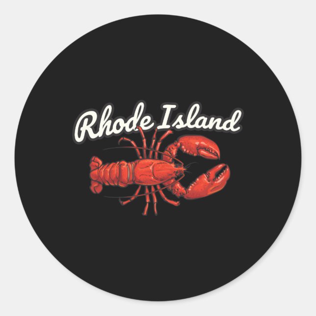 Rhode Island Lobster-Produkt Runder Aufkleber (Vorderseite)