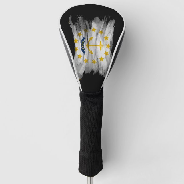 Rhode Island Nationalflagge Pinselstrich, Rhode Is Golf Headcover (Vorderseite)