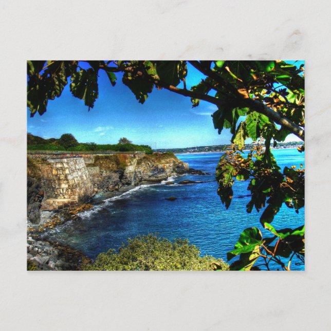 Rhode Island, Newport Cliff Walk - Postkarte (Vorderseite)