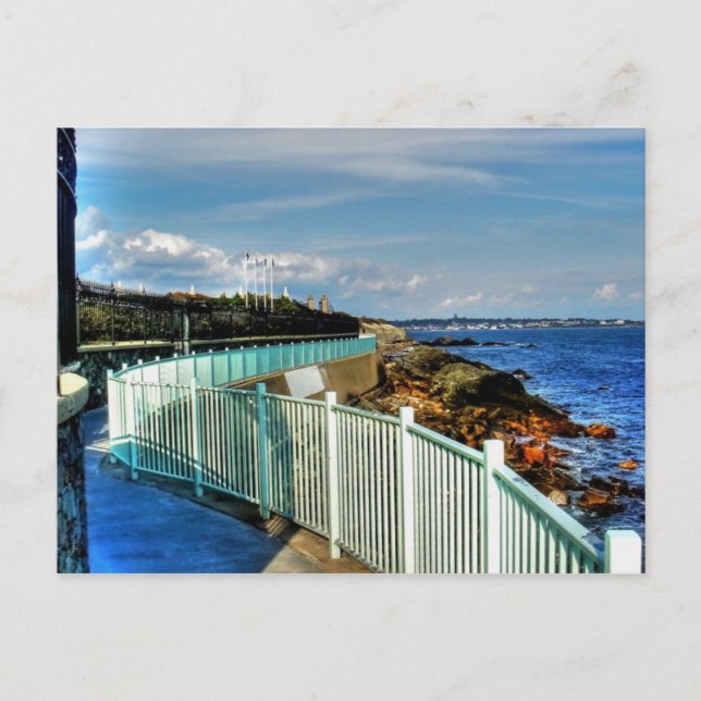 Rhode Island, Newport Cliff Walk - Postkarte (Vorderseite)