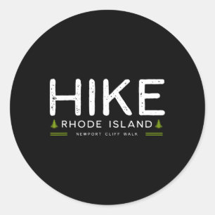 Rhode Island Newport Klippenwanderweg Wanderung Ba Runder Aufkleber