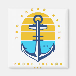 Rhode Island Ocean Staat Magnet