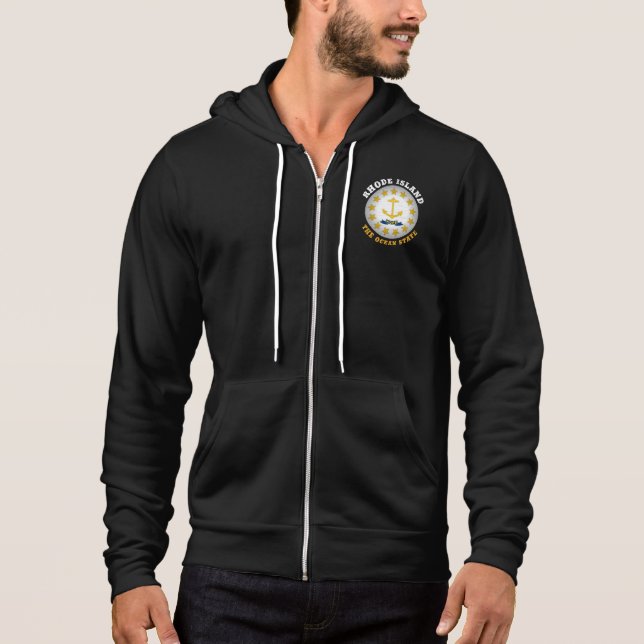 RHODE ISLAND OCEAN STAAT STAAT FLAG HOODIE (Vorderseite)
