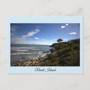 Rhode Island Ozean Klippenseiten Postkarte