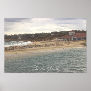 Rhode Island Ozean-Wasserlandschafts-Plakat Poster
