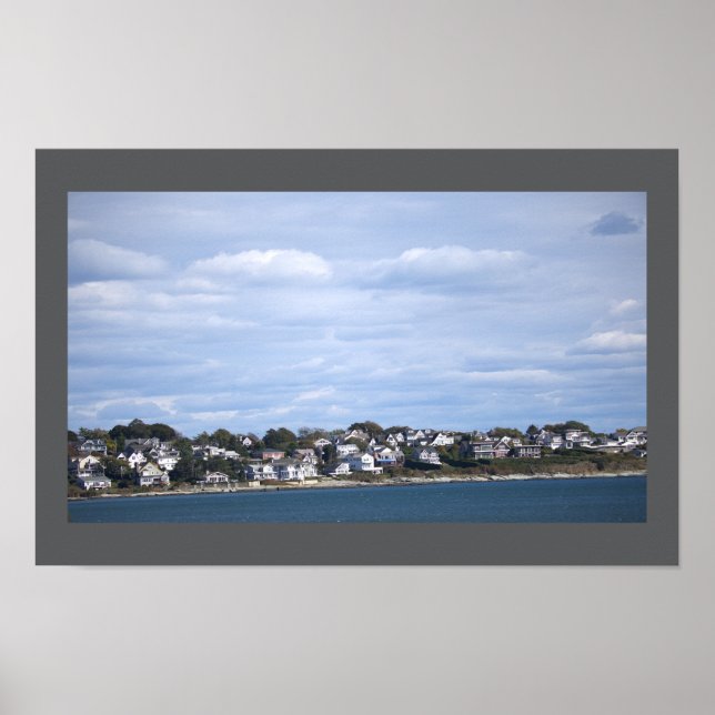 Rhode Island Ozean-Wasserlandschafts-Plakat Poster (Vorne)