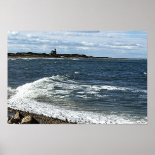 Rhode Island Ozean-Wasserlandschafts-Plakat Poster