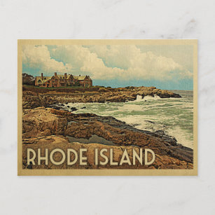 Rhode Island Postcard Coast Vintage Postkarte