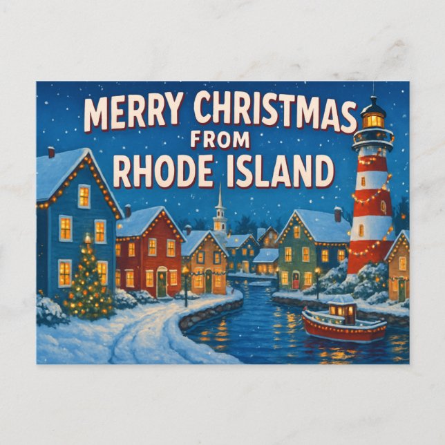 RHODE ISLAND Postkarte (Vorderseite)