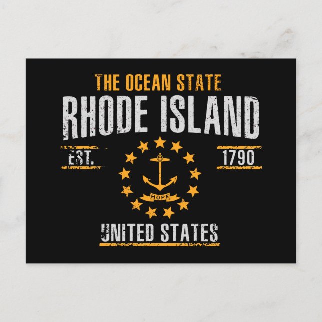 Rhode Island Postkarte (Vorderseite)